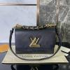 M59887-057　ルイヴィトン LOUISVUITTON 2022年最新入荷 ツイスト MM トップハンドルバッグ トートバッグ 2way 斜め掛け ショルダーバッグ クロスボディバッグ エピレザー