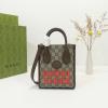 GG671623ZKF-057　グッチ GUCCI 2022年最新入荷 GGスプリーム トートバッグ ハンドバッグ 2way ショルダーバッグ クロスボディバッグ インターロッキングG付き レディースかば