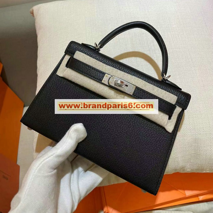 HKL19YPYBK-063　エルメス HERMES 2022年最新入荷 ミニ ケリー トートバッグ ハンドバッグ 2way 斜め掛け ショルダーバッグ レディースかばん ゴートスキン