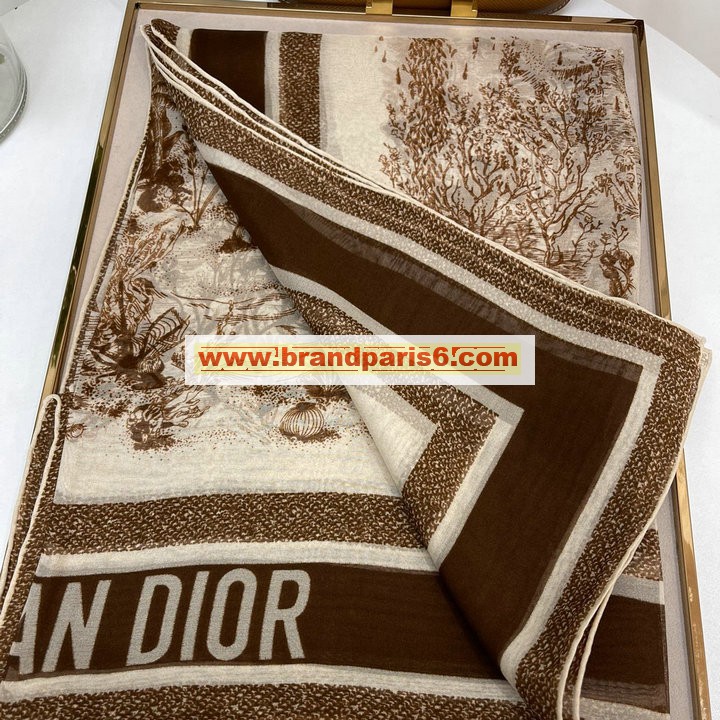 WJCD22001-AN　クリスチャンディオール CHRISTIAN DIOR 2022年最新入荷 マフラー スカーフ ストール ショール シルク