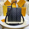 M46098-057　ルイヴィトン LOUISVUITTON 2022年最新入荷 サックプラ クロス トートバッグ ハンドバッグ 2way ショルダーバッグ ブリーフケース モノグラム エクリプス キャンバス