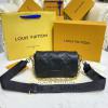 M81398-057　ルイヴィトン LOUISVUITTON 2022年最新入荷 ウォレット オン ストラップ チェーン ウォレット 斜め掛け ショルダーバッグ クロスボディバッグ カーフレザー