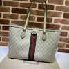 GG631685BQH-057　グッチ GUCCI 2022年最新入荷 オフィディア GG ミディアム トートバッグ ハンドバッグ キャンパス ショッピングバッグ