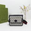 GG674164BLS-057　グッチ GUCCI 2022年最新作 インターロッキングG付き 斜め掛け ショルダーバッグ クロスボディバッグ メンズかばん キャンパス