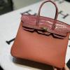 HBK25TEGQJLF-063　エルメス HERMES 2022年最新入荷 バーキンバッグ トップハンドルバッグ トートバッグ ハンドバッグ レディースかばん TOGO革 クロコ革