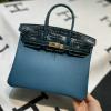 HBK25TEGQJZL-063　エルメス HERMES 2022年最新入荷 バーキンバッグ トップハンドルバッグ トートバッグ ハンドバッグ レディースかばん TOGO革 クロコ革