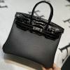 HBK25TEGQYBK-063　エルメス HERMES 2022年最新入荷 バーキンバッグ トップハンドルバッグ トートバッグ ハンドバッグ レディースかばん TOGO革 クロコ革