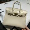 HBK25TEWQJBK-063　エルメス HERMES 2022年最新入荷 バーキンバッグ トップハンドルバッグ トートバッグ ハンドバッグ レディースかばん TOGO革 クロコ革