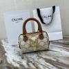 CE195112BLB-DD　セリーヌ CELINE 2022年最新入荷 ミニ ボストンバッグ トートバッグ ハンドバッグ 2way 斜め掛け ショルダーバッグ トリオンフキャンバス 