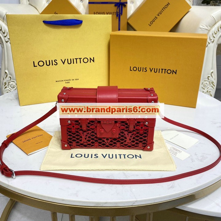 M20354-057　ルイヴィトン LOUISVUITTON 2022春夏コレクション プティット マル トランクバッグ 斜め掛け ショルダーバッグ クロスボディバッグ スクエアバッグ レディースかばん