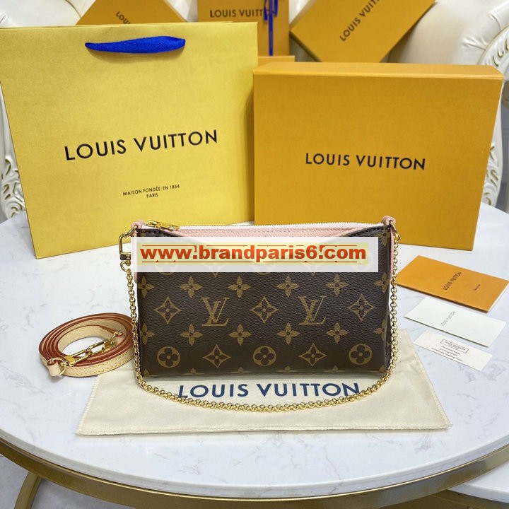 M41639F-057　ルイヴィトン LOUISVUITTON 2022年最新入荷 パラスクラッチ 斜め掛け ショルダーバッグ クロスボディバッグ レディースかばん モノグラムキャンパス