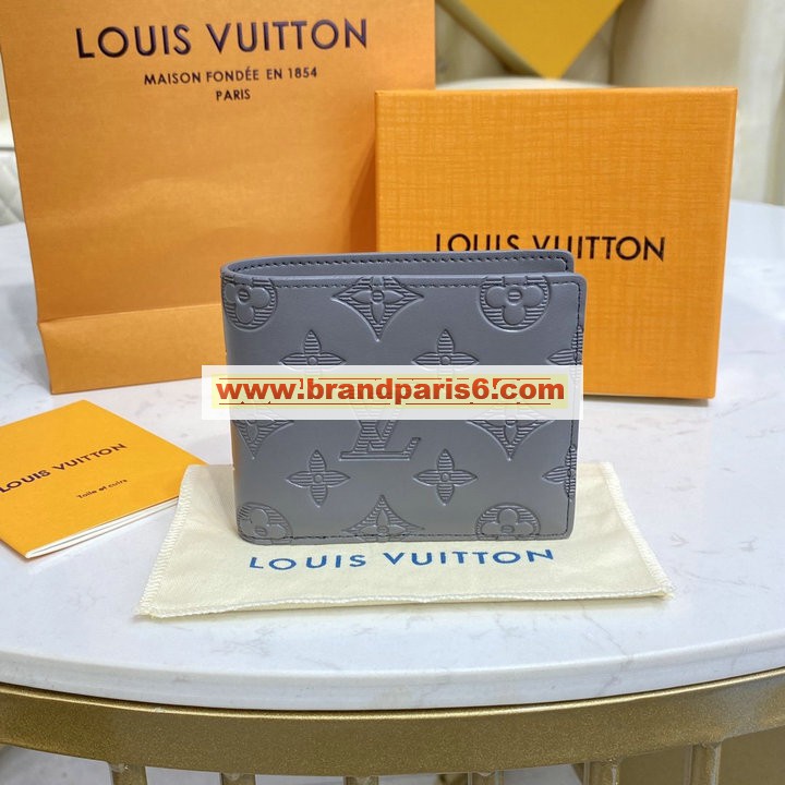M81383-057　ルイヴィトン LOUISVUITTON 2022年最新入荷 ポルトフォイユ ミュルティプル 二つ折り短財布 ショートウォレット 札入れ カードポケット モノグラム シャドウ レザー