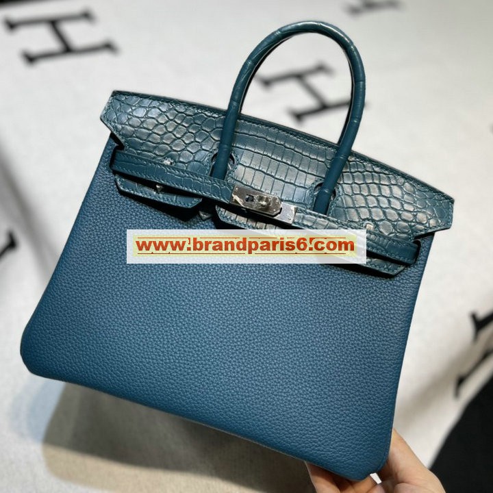 HBK25TEWQYZL-063　エルメス HERMES 2022年最新入荷 バーキンバッグ トップハンドルバッグ トートバッグ ハンドバッグ レディースかばん TOGO革 クロコ革