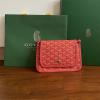 GY8015RD-BX　ゴヤール GOYARD 2022年新色入荷 プリュメ ポーチウォレット 斜め掛け ショルダーバッグ クラッチバッグ クロスボディバッグ 2way 手持ちかばん