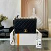 CH0582BK-JS　シャネル CHANEL 2022年最新入荷 フラップバッグ 斜め掛け ショルダーバッグ レディースかばん ラムスキン パール