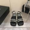 CHJ22027-26　シャネル CHANEL 2022年最新入荷 スリングバック 厚底サンダル サマーサンダル ビーチサンダル レディースシューズ カーフレザー