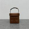 CE199253PZS-XX　セリーヌ CELINE 2022年最新入荷 ミディアムボックス キュイル トリオンフ  トートバッグ ハンドバッグ スクエアバッグ 2way ショルダーバッグ
