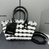 BA6780282PBK-DDB　バレンシアガ BALENCIAGA 2022年最新入荷 Bistro XXS ストラップ付きバスケットバッグ トートバッグ ハンドバッグ 2way ショルダーバッグ