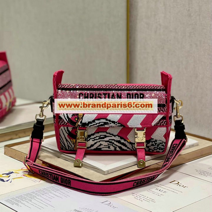 CD1243BMH-025　クリスチャンディオール CHRISTIAN DIOR 2022最新入荷 CAMP スモールバッグ 斜め掛け ショルダーバッグ チェックンディオール メッセンジャーバッグ
