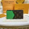 M81627-057　ルイヴィトン LOUISVUITTON 2022年最新入荷 コインカード ホルダー 小銭入れ カードケース コインケース ジッピーウォレット モノグラム マカサー キャンバス