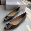 MBJ22006H-26　マノロ ブラニク MANOLO BLAHNIK 2022年最新入荷 ウィメンズ パンプス ハンギシ ビジュー フラットシューズ レディースシューズ 