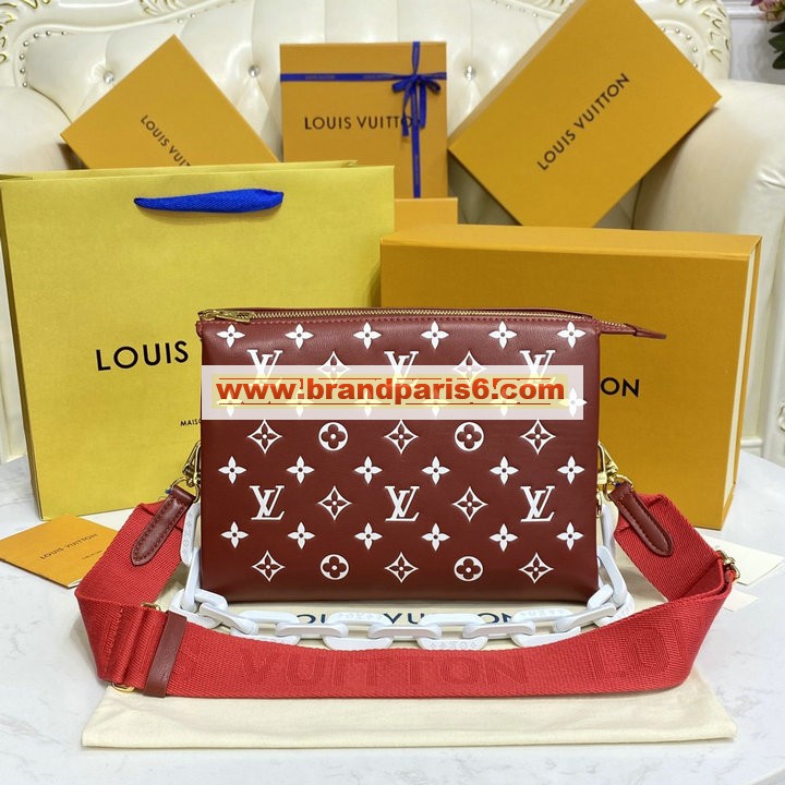 M20761-057　ルイヴィトン LOUISVUITTON 2022年最新入荷 クッサン PM 斜め掛け ショルダーバッグ クロスボディバッグ ウィメンズバッグ ラムレザー