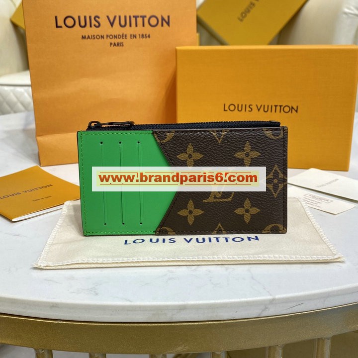M81627-057　ルイヴィトン LOUISVUITTON 2022年最新入荷 コインカード ホルダー 小銭入れ カードケース コインケース ジッピーウォレット モノグラム マカサー キャンバス