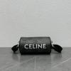 CE110055BKF-XX　セリーヌ CELINE 2022年最新入荷 シリンダーバッグ 斜め掛け ショルダーバッグ クロスボディバッグ CELINEプリント入り トリオンフキャンバス