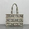 CE196762BBS-XX　セリーヌ CELINE 2022年最新入荷 ラージ カバ タイス トートバッグ 肩掛け ショルダーバッグ ハンドバッグ ビーチバッグ テキスタイル カーフスキン