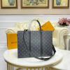 M45265-057　ルイヴィトン LOUISVUITTON 2020年最新入荷 サックプラ ホリゾンタル ジップ ブリーフケース トートバッグ 2way ショルダーバッグ モノグラムエクリプス キャンバス