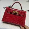 HKL19EGJRD-063　エルメスHERMES 2022最新入荷 ミニ ケリー トップハンドルバッグ トートバッグ ハンドバッグ 2way 斜め掛け ショルダーバッグ レディースかばん