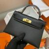 HKL19YPJBK-063　エルメスHERMES 2022最新入荷 ミニ ケリー トップハンドルバッグ トートバッグ ハンドバッグ 2way 斜め掛け ショルダーバッグ レディースかばん