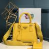 PD1BA296YL-GH　プラダ PRADA 2022年最新入荷 ガレリア サフィアーノレザー ミニバッグ ハンドバッグ トートバッグ 2way 斜め掛け ショルダーバッグ レディースかばん