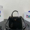 PD1BA906BK-GH　プラダ PRADA 2022年最新入荷 ガレリア サフィアーノレザー ミニバッグ トートバッグ 2way ショルダーバッグ カーフレザー レディースかばん