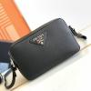 PD1BD082PBK-GH　プラダ PRADA 2022年最新入荷 スクエアバッグ 斜め掛け ショルダーバッグ クロスボディバッグ カーフレザー レディースかばん