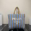 PD1BG392TQL-GH　プラダ PRADA 2022年最新入荷 ラフィア トートバッグ ハンドバッグ トップハンドルバッグ レディースかばん