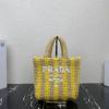PD1BG422TYL-GH　プラダ PRADA 2022年最新入荷 ラフィア トートバッグ ハンドバッグ トップハンドルバッグ レディースかばん