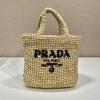 PD1BG422WXS-GH　プラダ PRADA 2022年最新入荷 ラフィア トートバッグ ハンドバッグ トップハンドルバッグ レディースかばん