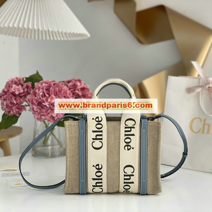 CLE7666YQL-GH　クロエ CHLOE 2022年最新入荷 Woody スモール トートバッグ ハンドバッグ 2way 斜め掛け ショルダーバッグ クロスボディバッグ