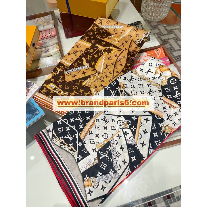 WJLV22039-AN　ルイヴィトン LOUISVUITTON 2022年最新入荷 マフラー スクエア ショール ストール シルク