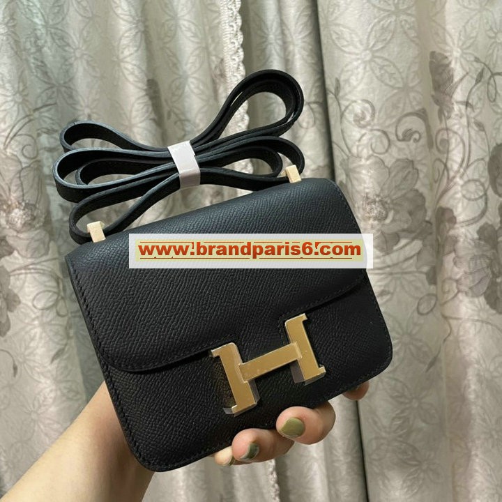 H108214SSJBK-063　エルメス HERMES 2022最新入荷 コンスタンス ミニバッグ 斜め掛け ショルダーバッグ クロスボディバッグ レディースかばん エプソン