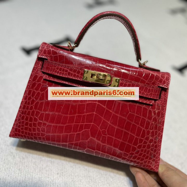 HKL19EGJRD-063　エルメスHERMES 2022最新入荷 ミニ ケリー トップハンドルバッグ トートバッグ ハンドバッグ 2way 斜め掛け ショルダーバッグ レディースかばん