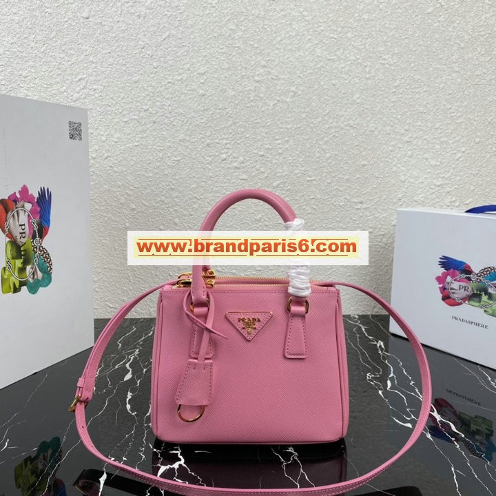 PD1BA906FH-GH　プラダ PRADA 2022年最新入荷 ガレリア サフィアーノレザー ミニバッグ トートバッグ 2way ショルダーバッグ カーフレザー レディースかばん