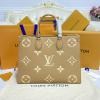 M45982-057　ルイヴィトン LOUISVUITTON 2022年最新入荷 オンザゴー GM ハンドバッグ トートバッグ ママバッグ ショッピングバッグ ウィメンズかばん 