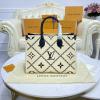 M46016-057　ルイヴィトン LOUISVUITTON 2022年最新入荷 オンザゴー ハンドバッグ トートバッグ ママバッグ ショッピングバッグ ウィメンズかばん 