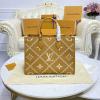 M46015-057　ルイヴィトン LOUISVUITTON 2022年最新入荷 オンザゴー ハンドバッグ トートバッグ ママバッグ ショッピングバッグ ウィメンズかばん 