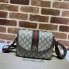 GG722117BKF-057　グッチ GUCCI 2022年最新入荷 オフィディア GG ミニバッグ 斜め掛け ショルダーバッグ クロスボディバッグ レディースカバン キャンパス レザー