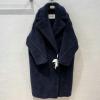 YFMAX22001Z-HXG　マックスマーラ MaxMara 2022年秋冬最新入荷 ロング丈 Teddy Bear Icon Coat テディ ベーア コート ロングスリーブ トップスコート 暖かい 防寒 アウターウェア 