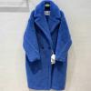 YFMAX22001L-HXG　マックスマーラ MaxMara 2022年秋冬最新入荷 ロング丈 Teddy Bear Icon Coat テディ ベーア コート ロングスリーブ トップスコート 暖かい 防寒 アウターウェア 