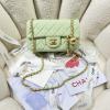 CH1787YQG-CC　シャネル CHANEL 2022年最新入荷 フラップクラッチ 斜め掛け ショルダーバッグ クロスボディバッグ レディースかばん クロスボディバッグ ラムスキン 